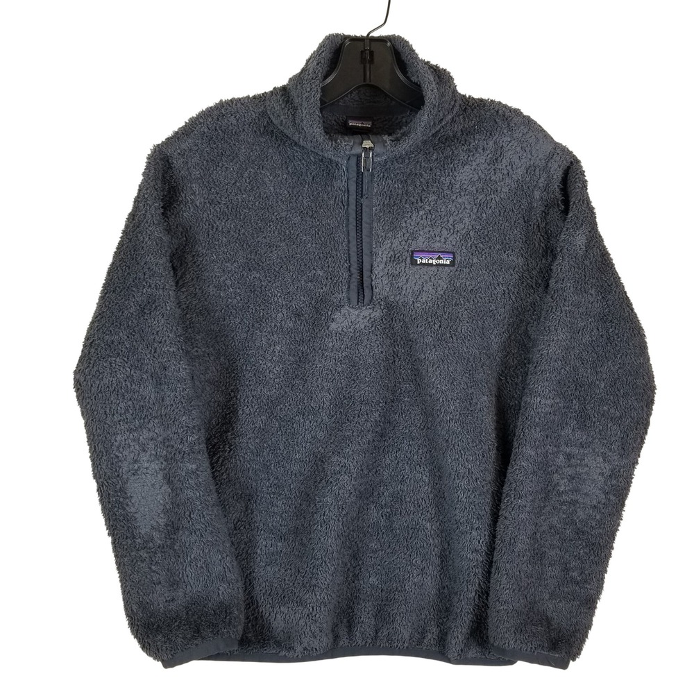 Patagonia Los Gatos 1/4 Zip Fleece Women XS Grey High Pile Pullover 25235